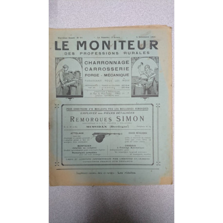 Le moniteur des professions rurales N.80 - Decembre 1929