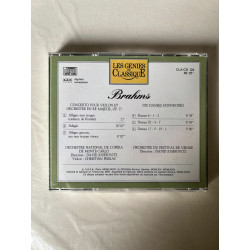 Brahms Concerto pour violon et orchestre - Les Génies du Classique CD