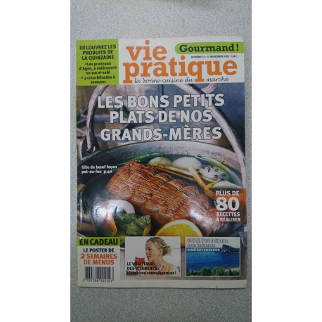 Vie pratique nº 72 - La bonne cuisine marché / Novembre