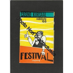 Plaquette MIDDELKERKE '66 : Casino Kursaal programme Festival 1966