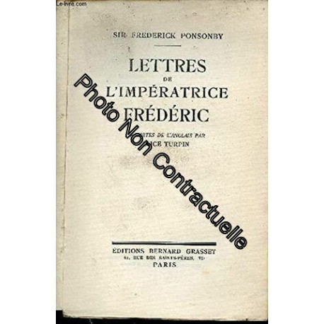 Lettres de l'Impératrice Frédéric