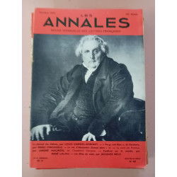 Revue Les annales des lettres françaises N° 60