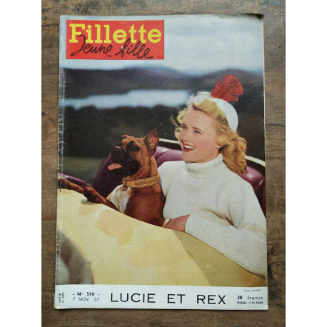Fillette jeune fille n590 7 Novembre 1957