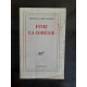 Bertrand poirot delpech Finie la Comédie gallimard