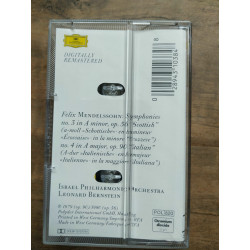 Mendelssohn Symphonies No 3 No 4 - Leonard Bernstein Cassette Audio-K7