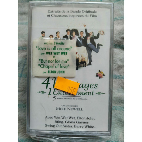 4 Mariages et 1 Enterrement Bande Originale Cassette Audio NEUVE...