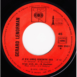 Je N'ai Jamais Rencontré Dieu / Je Voudrai Devenir Berger