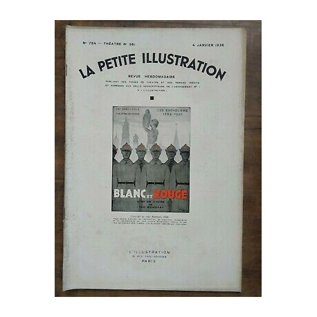 La Petite illustration Nº 754 Thêatre n381 4 Janvier 1936