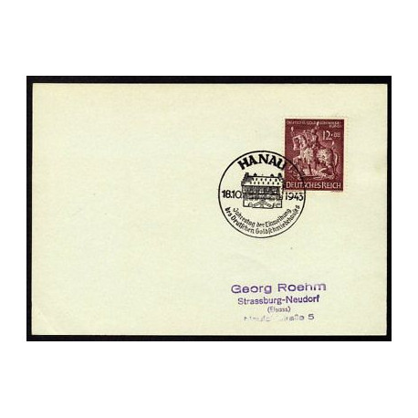 Allemagne n 780 Yv. avec cachet WW2 HANAU Mi. 861