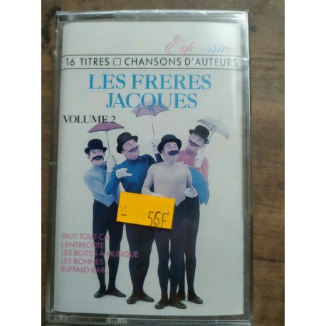 Les Frères Jacques Volume 2 Cassette Audio-K7 NEUVE SOUS BLISTER