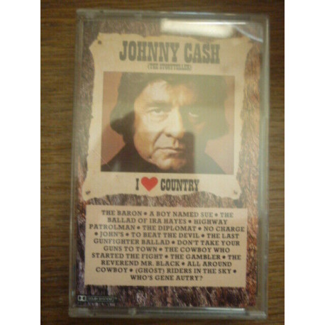 Johnny Cash the storyteller i love country Cassette CBS 40-54938