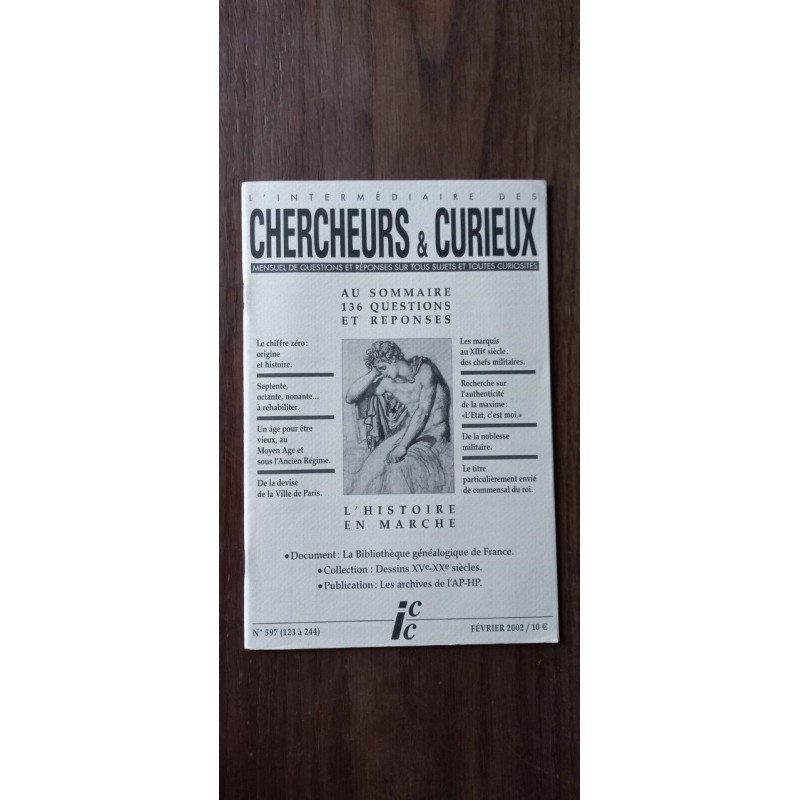 Chercheurs Curieux n597 123 à 244 Février 2002