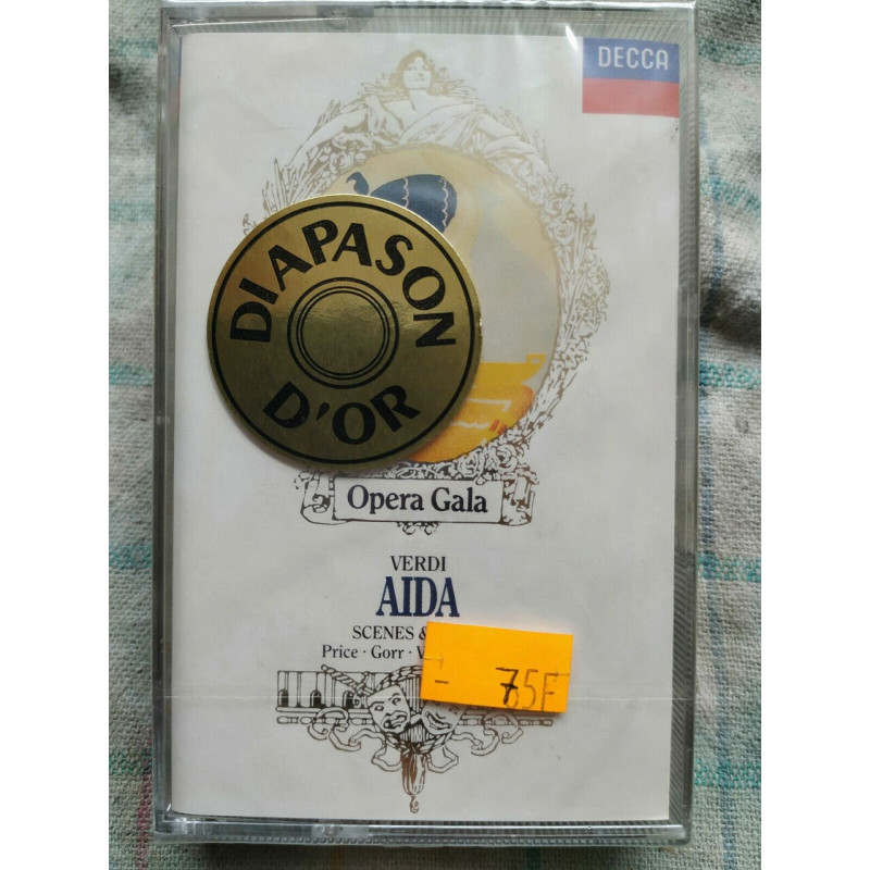 Opera Gala Verdi Aida Cassette Audio-K7 NEUVE SOUS BLISTER