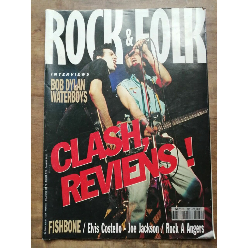 Rock Folk clash reviens n 286 Janvier 1991