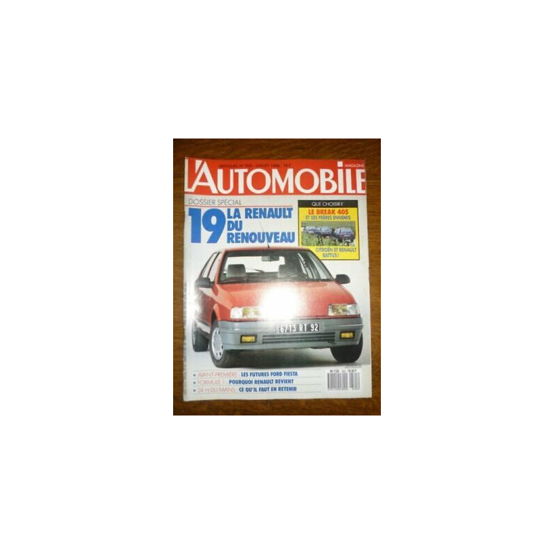 L'Automobile mensuel n505 Juillet 1988