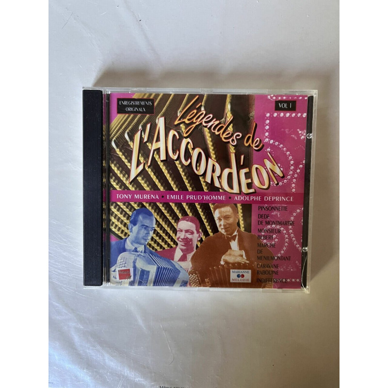 Légendes de l'accordéon Vol 1 CD