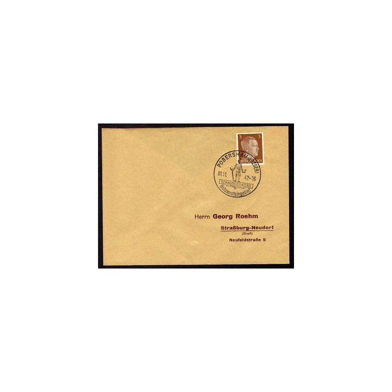 Allemagne n 706 Yv. cachet WW2 POBERSHAU Erzgen Timbre Allemand Mi 782