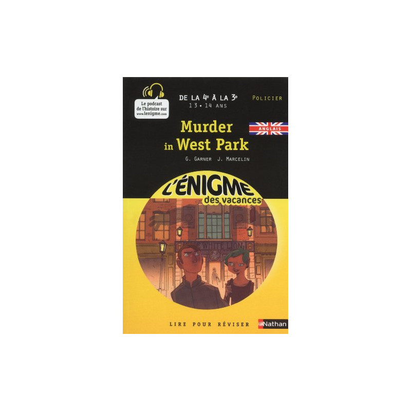 Cahier de vacances - Enigmes vacances Murder in west park