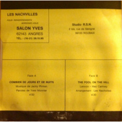 Combien De Jours Et De Nuits / The Fool On The Hill