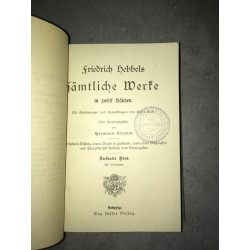 Friedrich Hebbels Sämtliche Werke HESSES 12 Bänden in 4 Büchern KRUMM