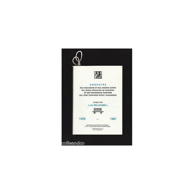 Annuaire de l'école française de papeterie du lycée de Vaucanson...