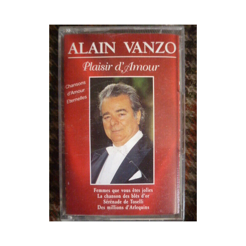 Alain vanzo Plaisir d'amour Cassette Audio-K7 Dino Music 40290