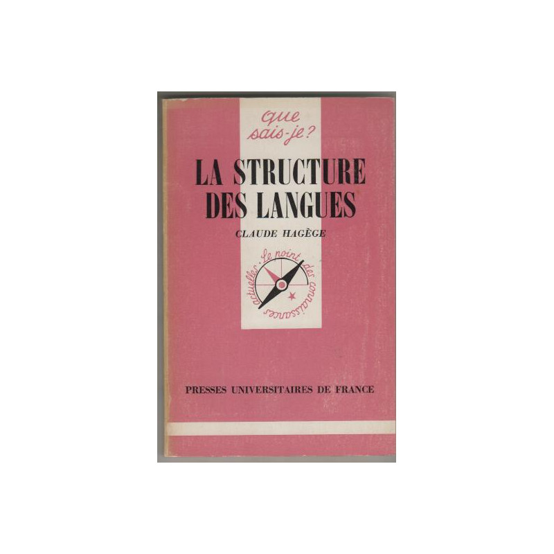 La structure des langues Que sais je ? n° 2006
