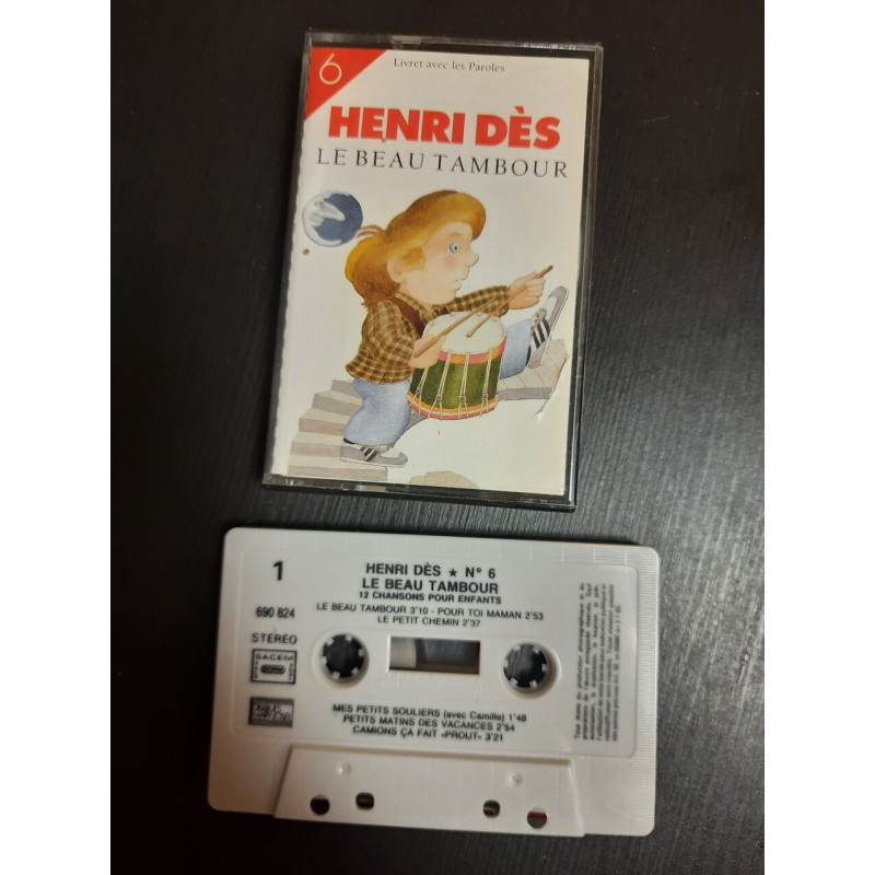 K7 Audio : Henri Dès N° 6 - Le Beau Tambour