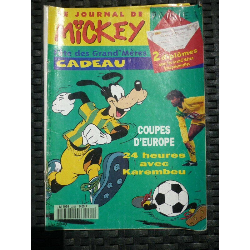 Le Journal de Mickey n2228 14 mars 1995 24 heures avec Karembeu