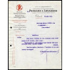 Facture PANHARD et LEVASSOR Moteurs Voitures Automobiles Machines...