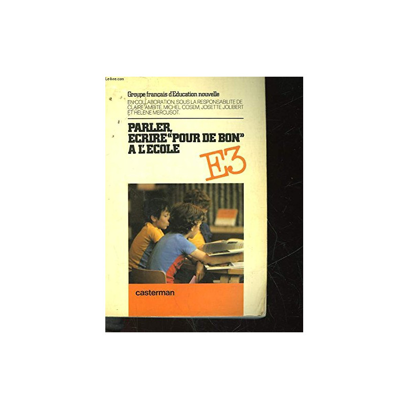 Parler ecrire