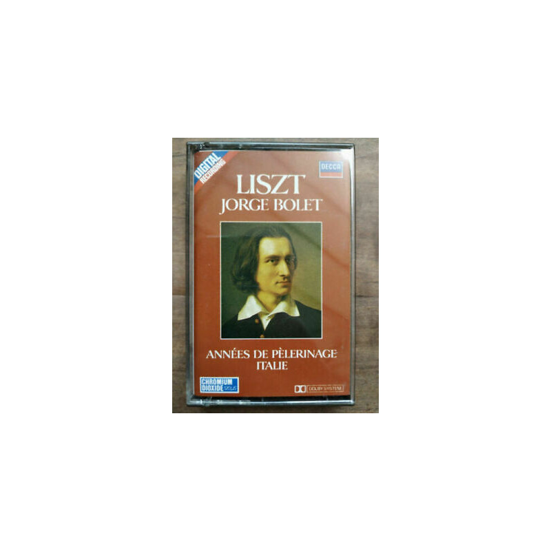 Liszt Années de pèlerinage Italie - Jorge Bolet Cassette Audio-K