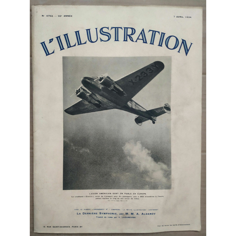 n4753 7 Avril 1934 La Petite Illustration n669 7 Avril 1934