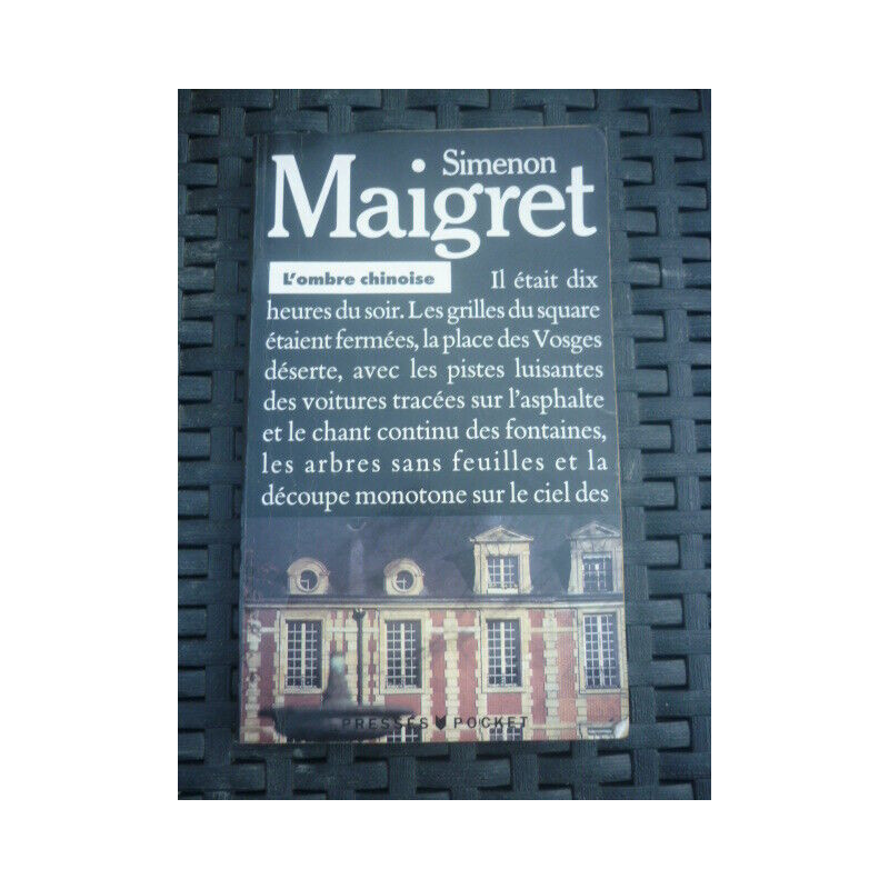 Maigret L'ombre chinoise Presses pocket 1989