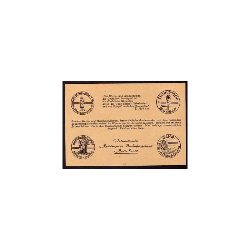 Internationaler Poststempel-Beschaffungsdienst W62