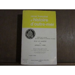 REVUE FRANCAISE D'HISTOIRE d'outre mer