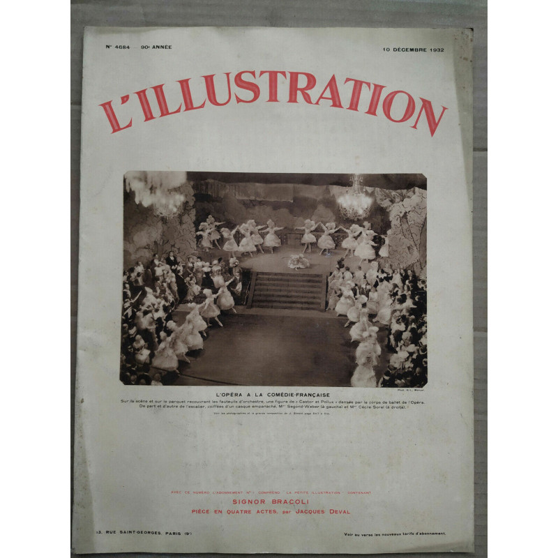 L'Illustration n4684 10 Décembre 1932 La Petite Illustration n604...