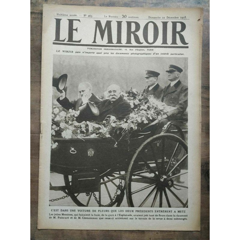 Le Miroir n265 22 Décembre 1918