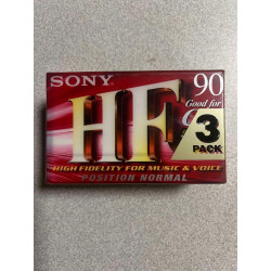K7 Audio : Sony C-90 HF (90min) 3 Pack - Position Normal (NEUF...