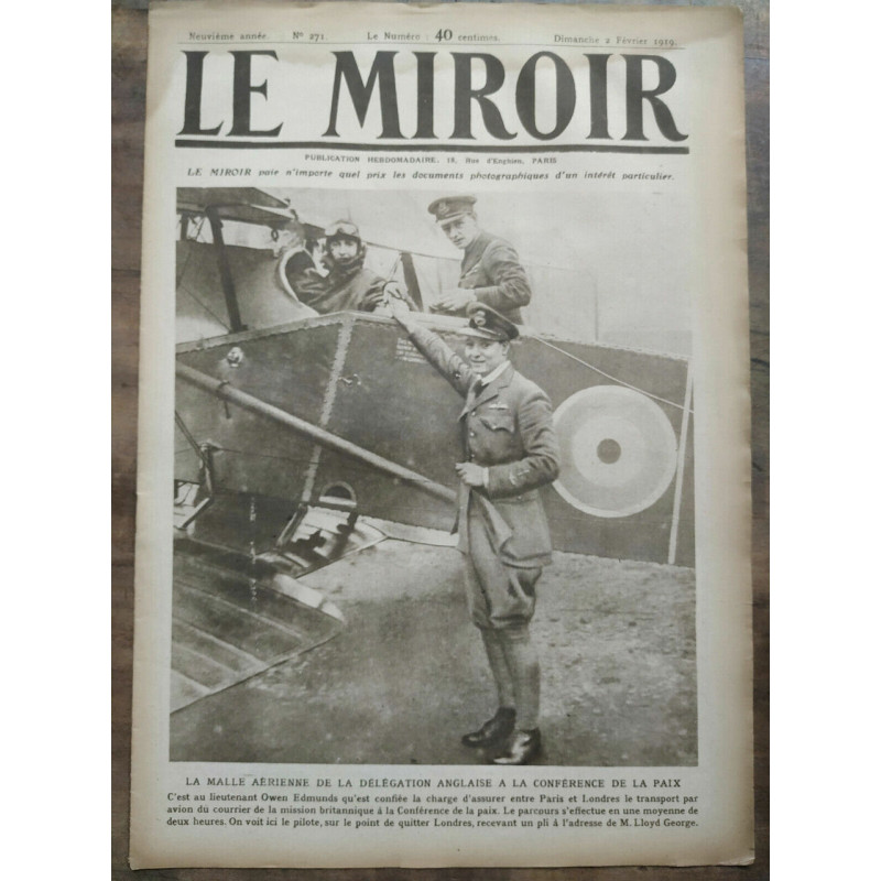 Le Miroir n271 2 Février 1919