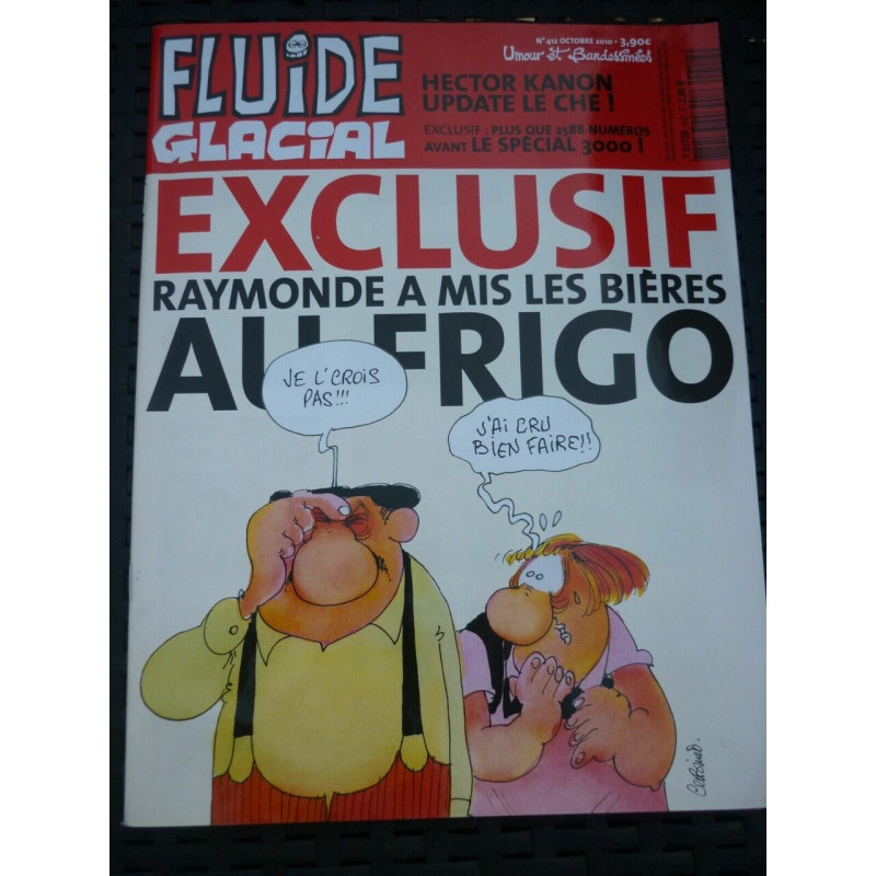 Fluide Glacial n412 Raymonde a les bières au frigo Octobre 2010