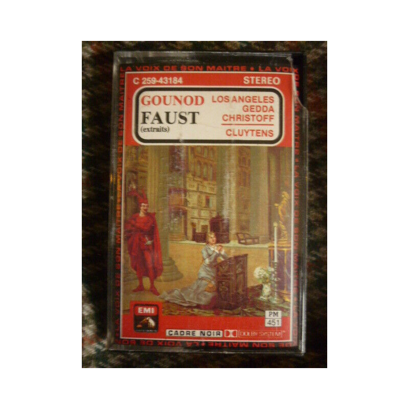 GOUNOD FAUST-extraits Cassette Audio-K7 EMI C 259 43184