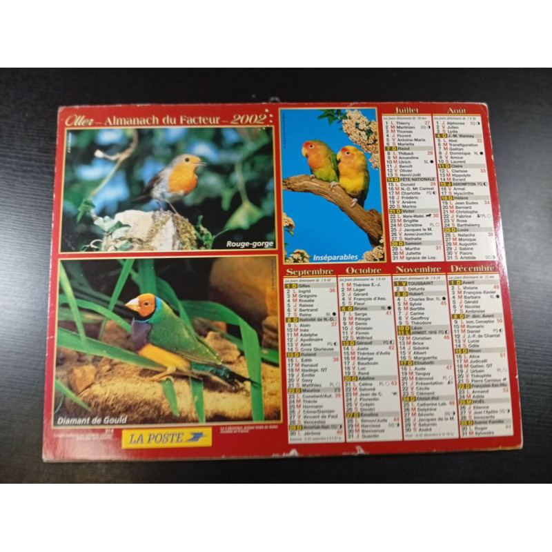 Lettre Almanach du Facteur 2002