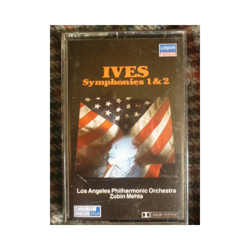 Ives Symphonies 1 2-Zubin MehtaCassette Audio-London Enterprise...