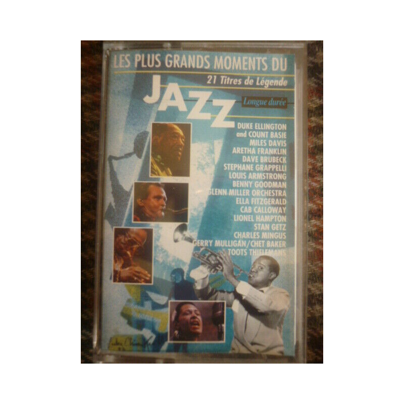 LES PLUS GRANDS MOMENTS DU jazz 21 Titres de légendecassette Audio-K7