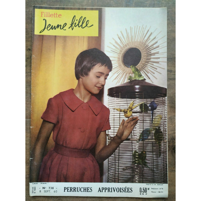 Fillette jeune fille n738 8 Septembre 1960