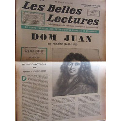 Les Belles Lectures n51 du 22 au 28 Janvier 1947 molière Dom Juan