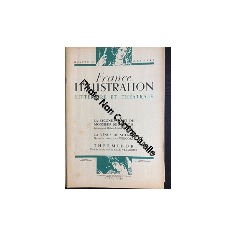France illustration littéraire et théâtrale n° 15. Contient :...