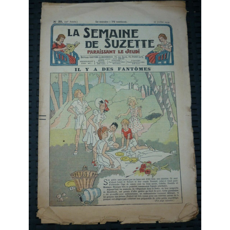 La Semaine de Suzette n35 35ème année 27 Juillet 1939 Il y a des...