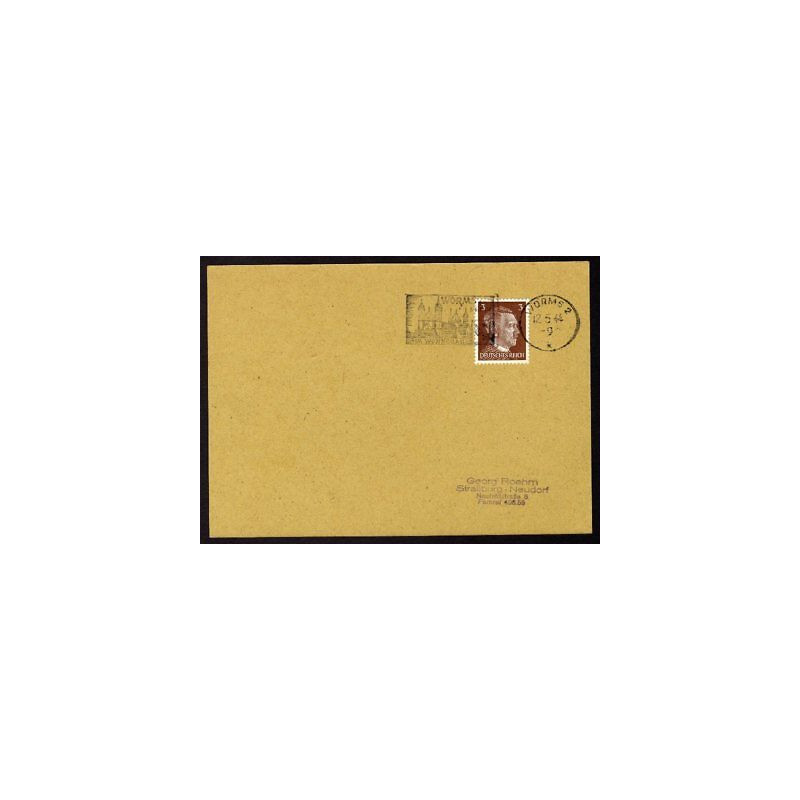 Allemagne n 706 Yv. flamme WW2 WORMS 2 k Timbre Allemand Hitler Mi...